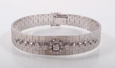 Brillantarmkette zus. 1,11 ct, - Umění, starožitnosti, šperky