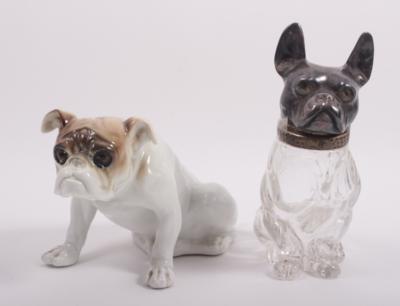 2 Hundefiguren "Bulldoggen" - Arte, antiquariato e gioielli