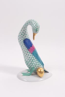HEREND Porzellanfigur "Ente mit goldenem Ei" - Kunst, Antiquitäten und Schmuck