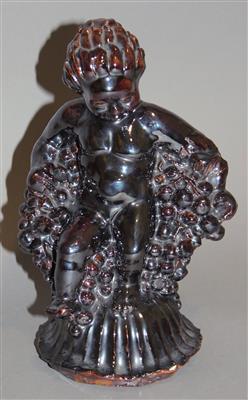 Keramikfigur "Traubenputto" - Art and antiques