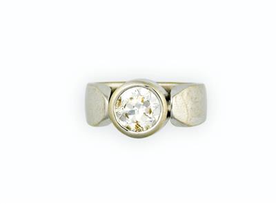 Altschliffbrillantsolitärring, ca. 3 ct - Kunst, Antiquitäten und Schmuck