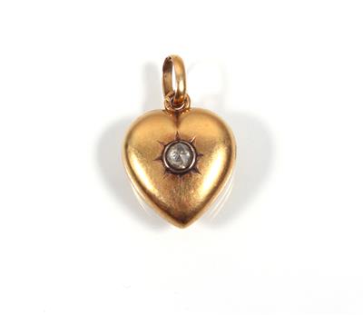 Diamantrautenmedaillon "Herz" - Umění, starožitnosti a šperky