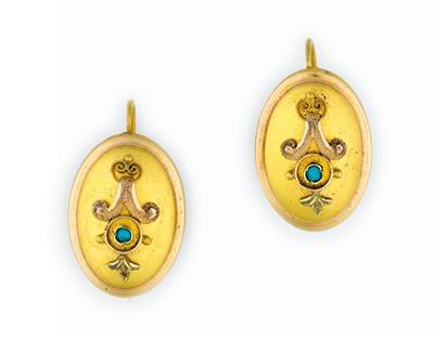 Türkisohrringe - Art, antiques and jewellery