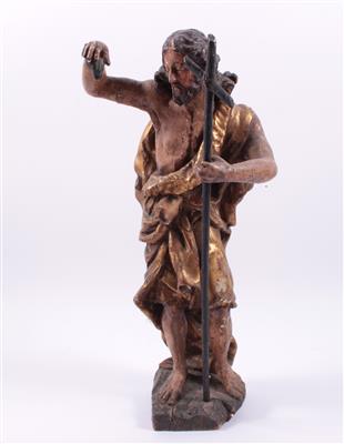 Holzskulptur "Johannes der Täufer" - Kunst, Antiquitäten und Schmuck