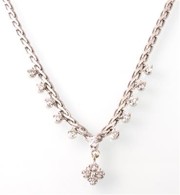 Brillantcollier zus. 0,88 ct - Schmuck Onlineauktion