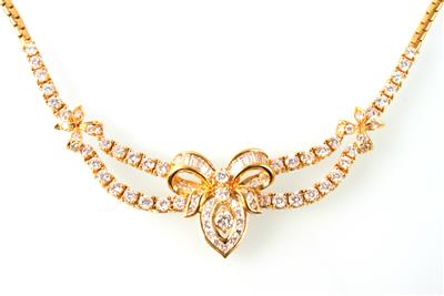 Brillant-Diamantcollier zus. ca. 3 ct - Gioielli