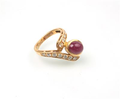 Brillant Rubin Ring - Schmuck Onlineauktion