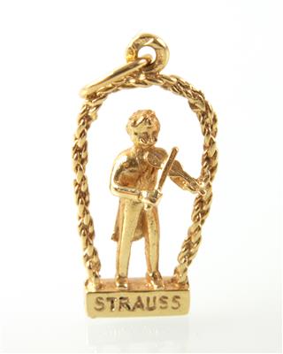 Anhänger "Johann Strauß" - Schmuck Onlineauktion