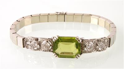 Brillant-/Diamantarmkette zus. ca. 0,65 ct - Gioielli