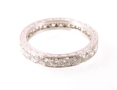 Brillantmemoryring zus. ca. 1,70 ct - Weihnachts Onlineauktion