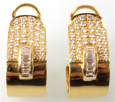 Brillant-Diamantohrclips zus. ca. 3 ct - Sale - auction