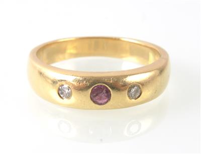 Brillantallianzring zus. ca. 0,10 ct - Sale - auction