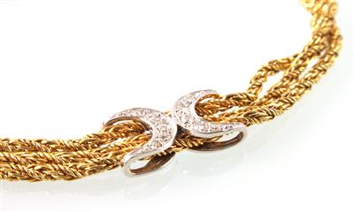 Diamantarmkette 3-reihig zus. ca. 0,10 ct - Schmuck online auction