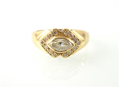 Brillant/Diamantring zus. ca.0,60 ct - Klenoty