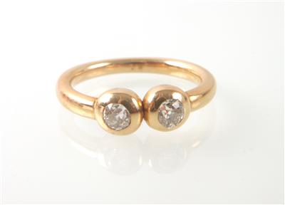 Altschliffdiamantring zus. ca. 0,35 ct - Summer auction