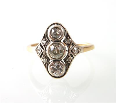 Altschliffbrillant/DiamantRing zus. ca. 0,45 ct - Jewellery