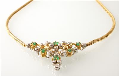 Brillantcollier zus. ca.0,45 ct - Klenoty