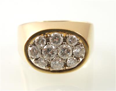 Brillantring zus. ca. 0,95 ct - Klenoty