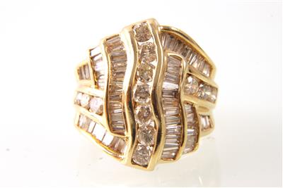 Brillant-Diamantring zus. ca.1,70 ct - Jewellery and watches