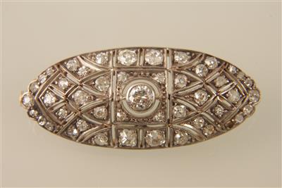 Brillant-Diamantbrosche zus. ca. 1,20 ct - Gioielli e orologi