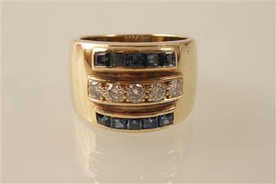 Brillant Saphir Ring - Schmuck und Uhren