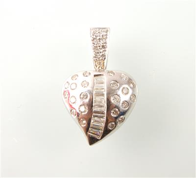 Brillant-Diamantanhänger zus. ca. 0,90 ct - Schmuck, Uhren und Antiquitäten