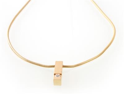 Brillantcollier ca. 0,15 ct - Uhren, Schmuck und Antiquitäten