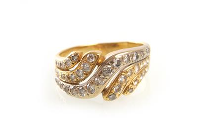 Brillant-Damenring zus. ca. 0,90 ct - Jewellery and watches