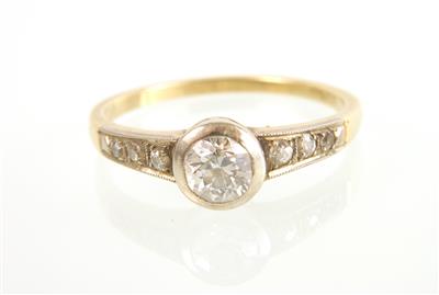 Brillant/Diamantring zus. ca.0,55 ct - Schmuck und Uhren