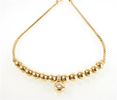 Brillant Collier zus.0,21 ct - Schmuck und Uhren