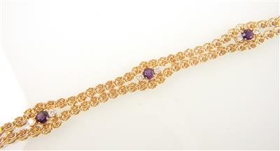 Brillant Amethystarmkette - Jewellery and watches