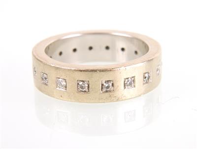 Brillantmemoryring zus. ca. 0,35 ct - Jewellery and watches
