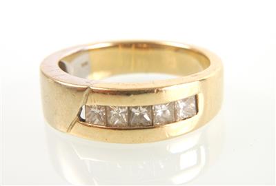 Diamantring zus. ca. 0,35 ct - Schmuck und Uhren