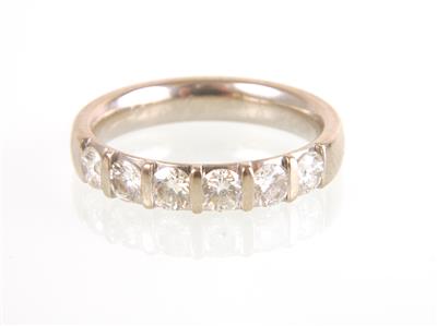 Brillantmemoryring zus. 0,84 ct - Jewellery and watches