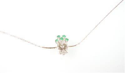 Brillantcollier zus. ca. 0,50 ct - Klenoty a náramkové