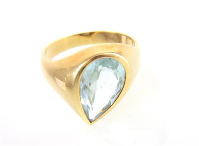 Aquamarinring ca. 3,5 ct - Schmuck und Uhren