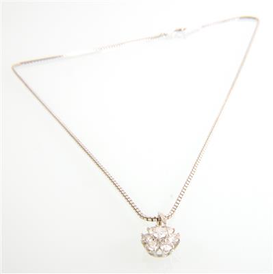 Brillantcollier zusammen ca. 0,80 ct - Schmuck und Uhren