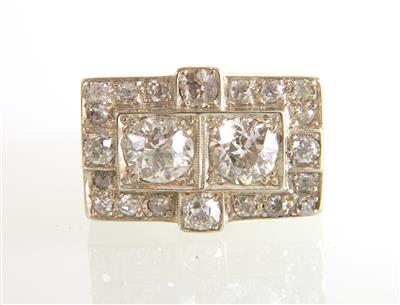 Altschliffbrillant-Diamant Ring zus. ca. 1,50 ct - Schmuck und Uhren