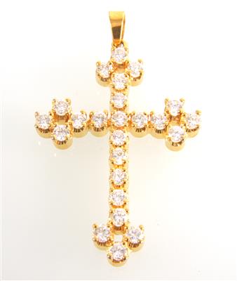 Brillant Kreuz 1,62 ct - Schmuck und Uhren