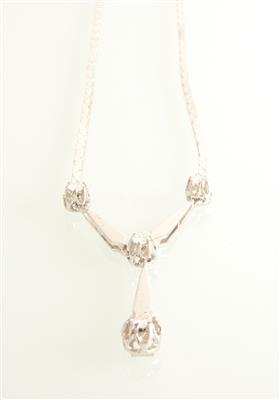 Brillantcollier zus. ca. 0,40 ct - Gioielli e orologi