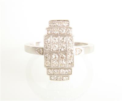 Diamantring zus. ca. 0,80 ct - Jewellery and watches