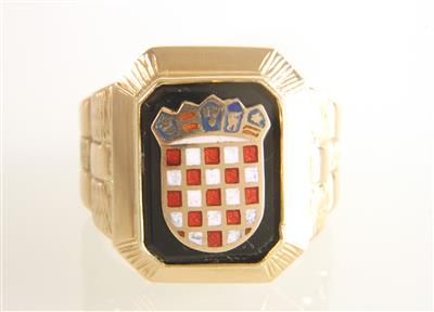 Onyx Ring "Kroatien" - Gioielli e orologi