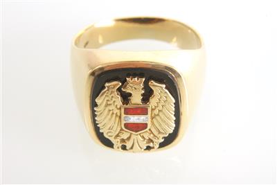 Onyx Ring "Österreich" - Klenoty a náramkové