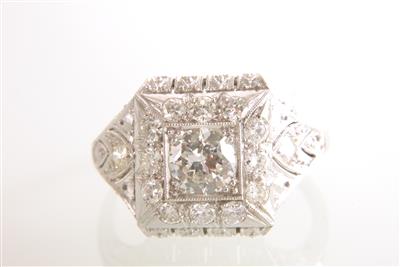 Altschliffbrillant-Diamantring zus. ca. 2,2 ct - Schmuck und Uhren
