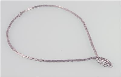 Brillantcollier zus. 0,83 ct - Schmuck und Uhren