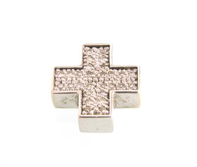 Diamantkreuz zus. ca. 0,15 ct - Jewellery and watches