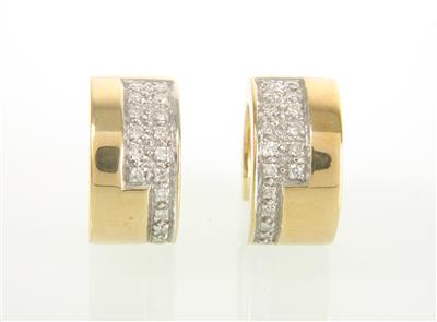 Diamantohrringe zus. ca. 0,35 ct - Jewellery and watches