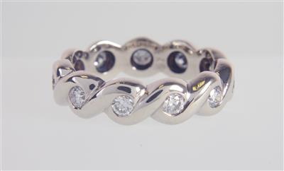 Brillantmemoryring zus. 0,68 ct - Jewellery and watches