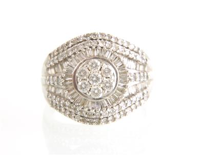 Diamantring zus. ca. 1,10 ct - Klenoty a Hodinky