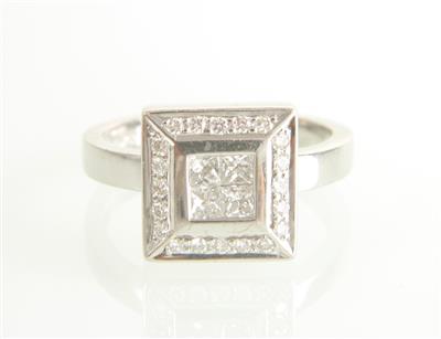 Brillant/Diamantring zus. ca. 0,40 ct - Jewellery and watches